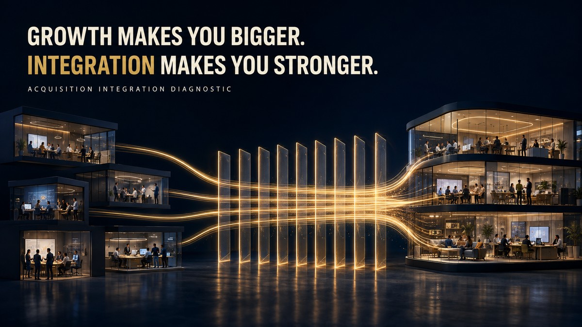 Growth Makes You Bigger. Integration Makes You Stronger.